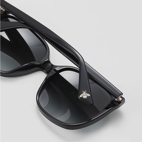 Gucci Black Gg0022s 001 Cat Eye Square Sunglasses - Picture 12 of 12